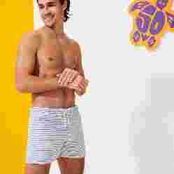 صورة Erkek Vintage 1971 Rayures Seersucker Maurice Mayo