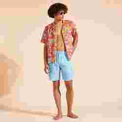 صورة Erkek Baie Keten Bermuda