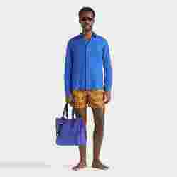 صورة Erkek Caroubis Keten Gömlek