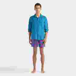 صورة Erkek Caroubis Keten Gömlek