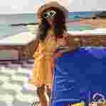 صورة Kız Çocuk Turtle Vichy Ganache Elbise