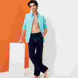 صورة Erkek Pacha Keten Pantolon