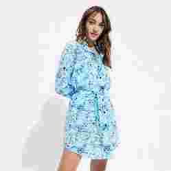 صورة Kadın Florence Flowers Tie & Dye Gömlek