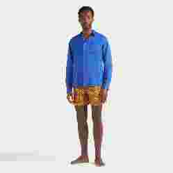 صورة Erkek Caroubis Keten Gömlek