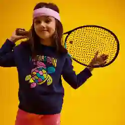 Изображение Kız Çocuk Galapa Multicolore Turtle Sweatshirt