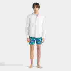 صورة Erkek Caroubis Pamuk-Keten Gömlek