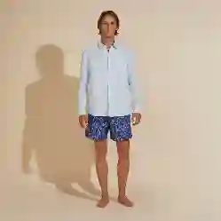Изображение Erkek Caroon Keten Gömlek