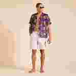 صورة Erkek Baie Keten Bermuda