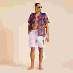 صورة Erkek Baie Keten Bermuda