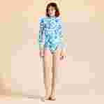 صورة Kadın Tahiti Flowers Lexya UV Korumalı Tişört