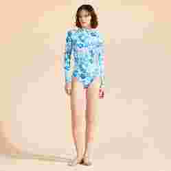 صورة Kadın Tahiti Flowers Lexya UV Korumalı Tişört