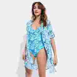 صورة Kadın Florence Flowers Tie & Dye Gömlek