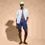 صورة Erkek Baoon Keten Bermuda