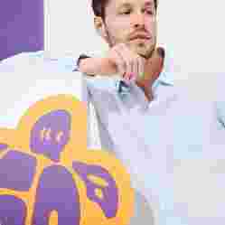 صورة Erkek Caroubis Keten Gömlek