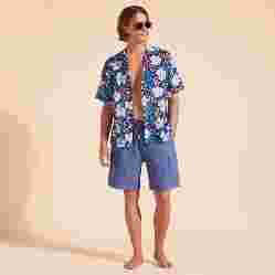 صورة Erkek Baie Keten Bermuda