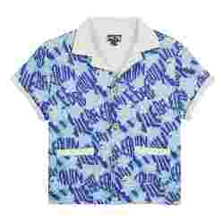 صورة Erkek Çocuk Ronde des Tortues Logo Galet Gömlek