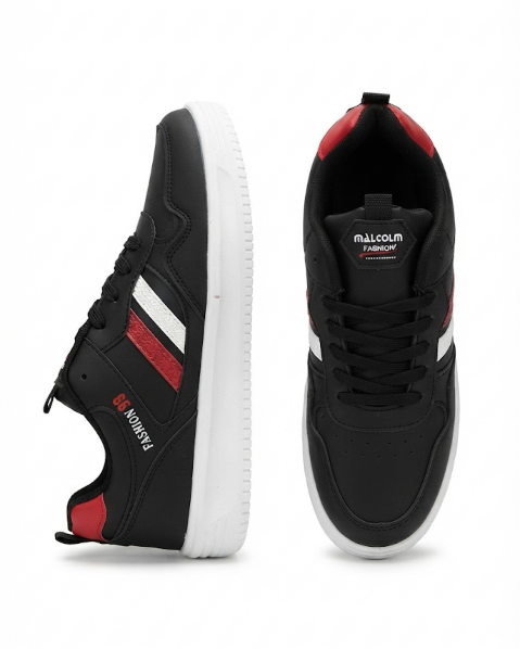 Resim Erkek Yazılı Bağcıklı Günlük Sneaker Spor Ayakkabı