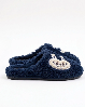 Resim Kadın Tavşan Figürlü Peluş Yumuşak Ev İçi Terlik
