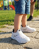 Resim Çocuk Bağcıksız Esnek Yüksek Taban Günlük Spor Ayakkabı Sneaker
