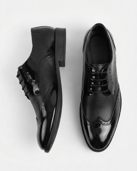 Resim Erkek Brogue Detaylı Bağcıklı Klasik Ayakkabı