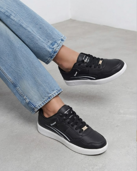 Resim Kadın Bağcıklı Ortopedik Rahat Hafif Sneaker Şık Günlük Yürüyüş Spor Ayakkabı