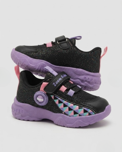 Picture of Kız Çocuk Cırtlı Bağcık Detaylı Ortapedik Günlük Sneaker Spor Ayakkabı