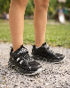 Resim Çocuk Cırt Cırtlı Bağcıklı Spor Ayakkabı Günlük Rahat Sneaker Okul Ayakkabısı
