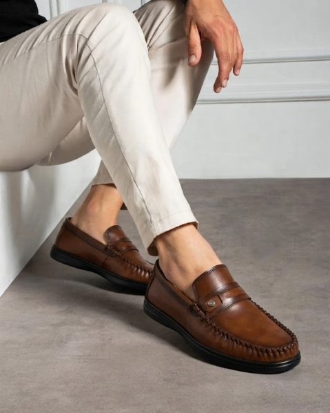 Resim Erkek Rahat Taban Günlük Klasik Loafer Ayakkabı