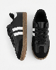 Resim Kadın Yandan Şeritli Bağcıklı Düz Taban Sneakers Spor Ayakkabı
