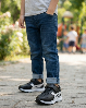 Resim Çocuk Cırt Cırtlı Bağcıklı Spor Ayakkabı Günlük Rahat Sneaker Okul Ayakkabısı