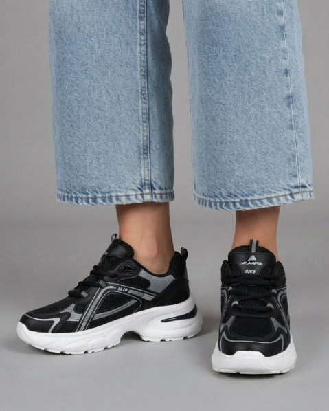 Resim Kadın Platform Yüksek Taban Günlük Sneaker Spor Ayakkabı