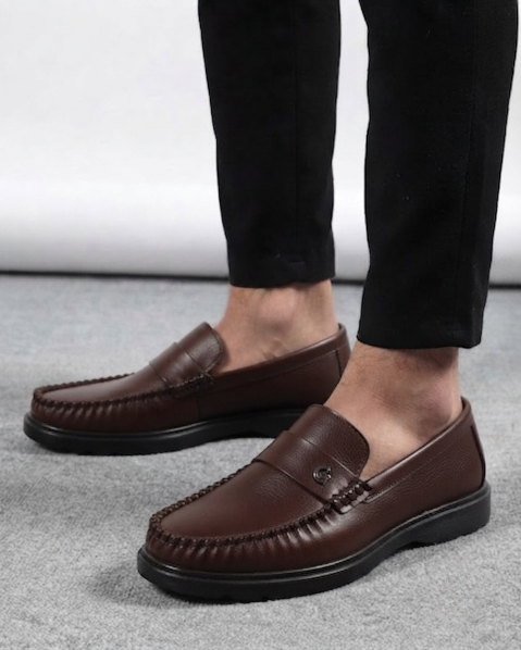 Resim Erkek Rahat Taban Günlük Klasik Loafer Ayakkabı