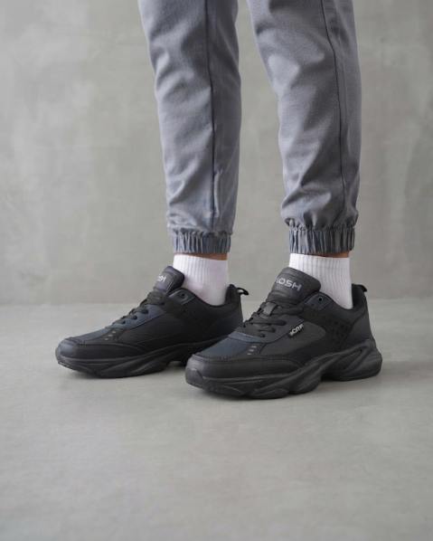 Resim Erkek Kalın Tabanlı Bağcıklı Sneaker Spor Ayakkabı
