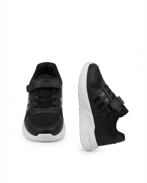 Resim Kız Çocuk Cırtlı Bağcık Detaylı Ortapedik Günlük Sneaker Spor Ayakkabı