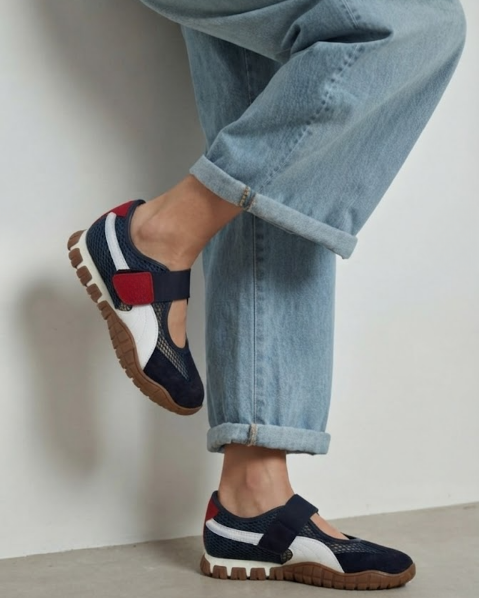 Resim Kadın Cır Cırtlı File Detaylı Günlük Rahat Ortopedik Taban Spor Ayakkabı