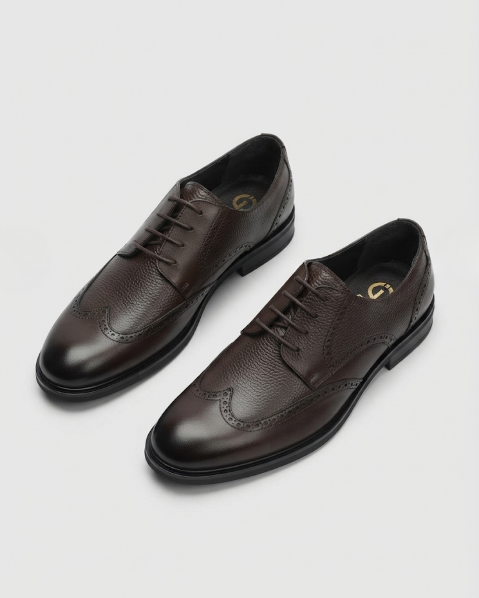 Resim Erkek Brogue Detaylı Bağcıklı Klasik Ayakkabı