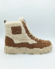 Resim Kadın Peluş Detaylı Bağcıklı Kışlık Spor Bot Sneaker