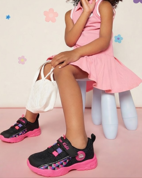 Picture of Kız Çocuk Cırtlı Bağcık Detaylı Ortapedik Günlük Sneaker Spor Ayakkabı