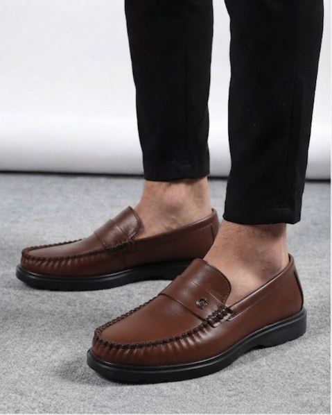 Resim Erkek Rahat Taban Günlük Klasik Loafer Ayakkabı