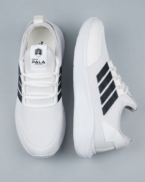 Resim Erkek Şeritli Bağcıklı Günlük Sneaker Spor Ayakkabı