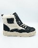 Resim Kadın Peluş Detaylı Bağcıklı Kışlık Spor Bot Sneaker