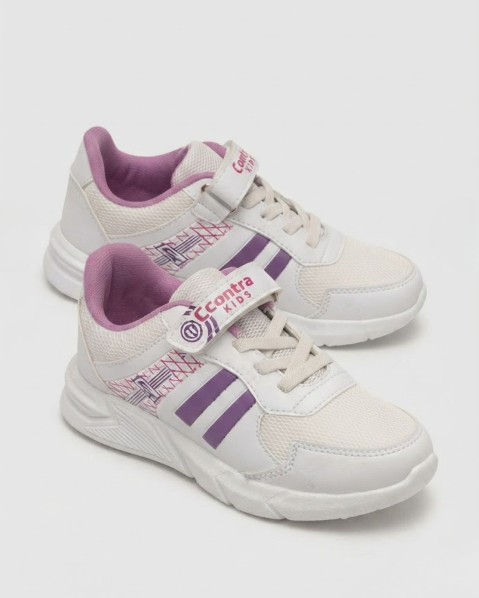 Picture of Kız Çocuk Cırtlı Bağcık Detaylı Ortapedik Günlük Sneaker Spor Ayakkabı