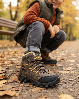 Resim Çocuk Outdoor Trekking Kışlık Bağcıklı Cırtlı Spor Bot