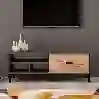 Resim Movemo 130 cm TV Sehpası Antrasit-Çam
