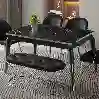 Resim Salon Masası 90x140 cm Siyah