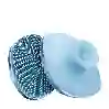Resim Geske Metal Detaylı Silikonlu Vücut Temizleme Fırçası Mavi