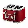 Resim Berghoff Gem Retro Kırmızı Dört Dilim Ekmek Kızartma Makinesi