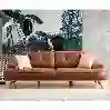 Resim Madlen Üçlü Koltuk Kahverengi
