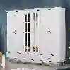 Resim Sare 6 Kapılı Dolap Beyaz