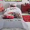 Resim Özdilek Cars On The Road Tek Kişilik Disney Lisanslı Lastikli Çarşaf Kapitone Çocuk Nevresim Takımı
